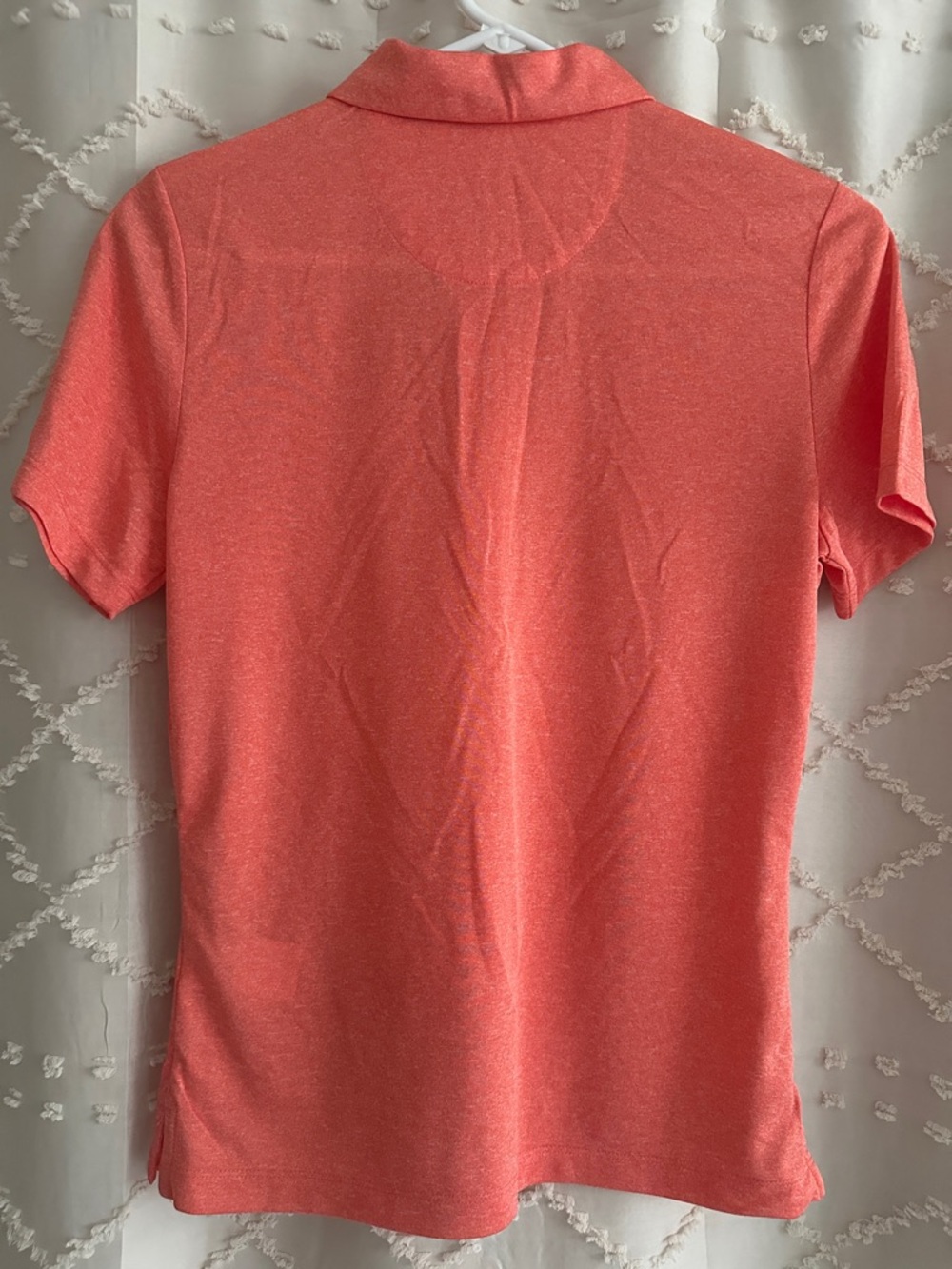 Callaway Golf 1/4 Zip Performance Polo Top | Coral Pink XS - Picture 4 of 5